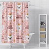 Cute Princess Polar Bear Decorative Bathroom Curtain