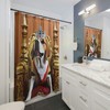 Cute Puppy Bathroom Curtain Design