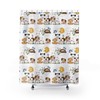 Cute Puppy Dog Shower Curtain, Fun Animal Bathroom Decor