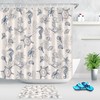 Cute Red Scarf Bear Shower Curtain, Sketch Bathroom Decor