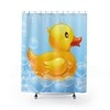 Cute Rubber Duck Bathroom Shower Curtain