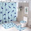 Cute Sea Dolphin Shower Curtain for Bathroom - Waterproof and Long-lasting Shower Curtain Ideas
