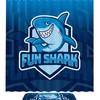 Cute Shark Shower Curtain Set For A Kid'S Bathroom