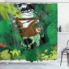 Cute Sloth Animal Print Shower Curtain, Perfect for Animal Lovers 