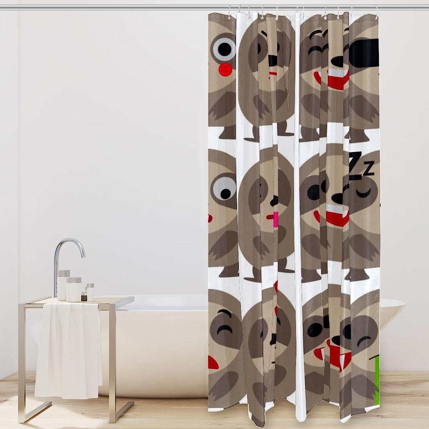 Cute Sloth Shower Curtain for a Relaxing Bathroom Decor