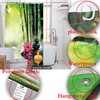 Cute Sloth Smiling Face Shower Curtain - Waterproof Fabric For Bathroom