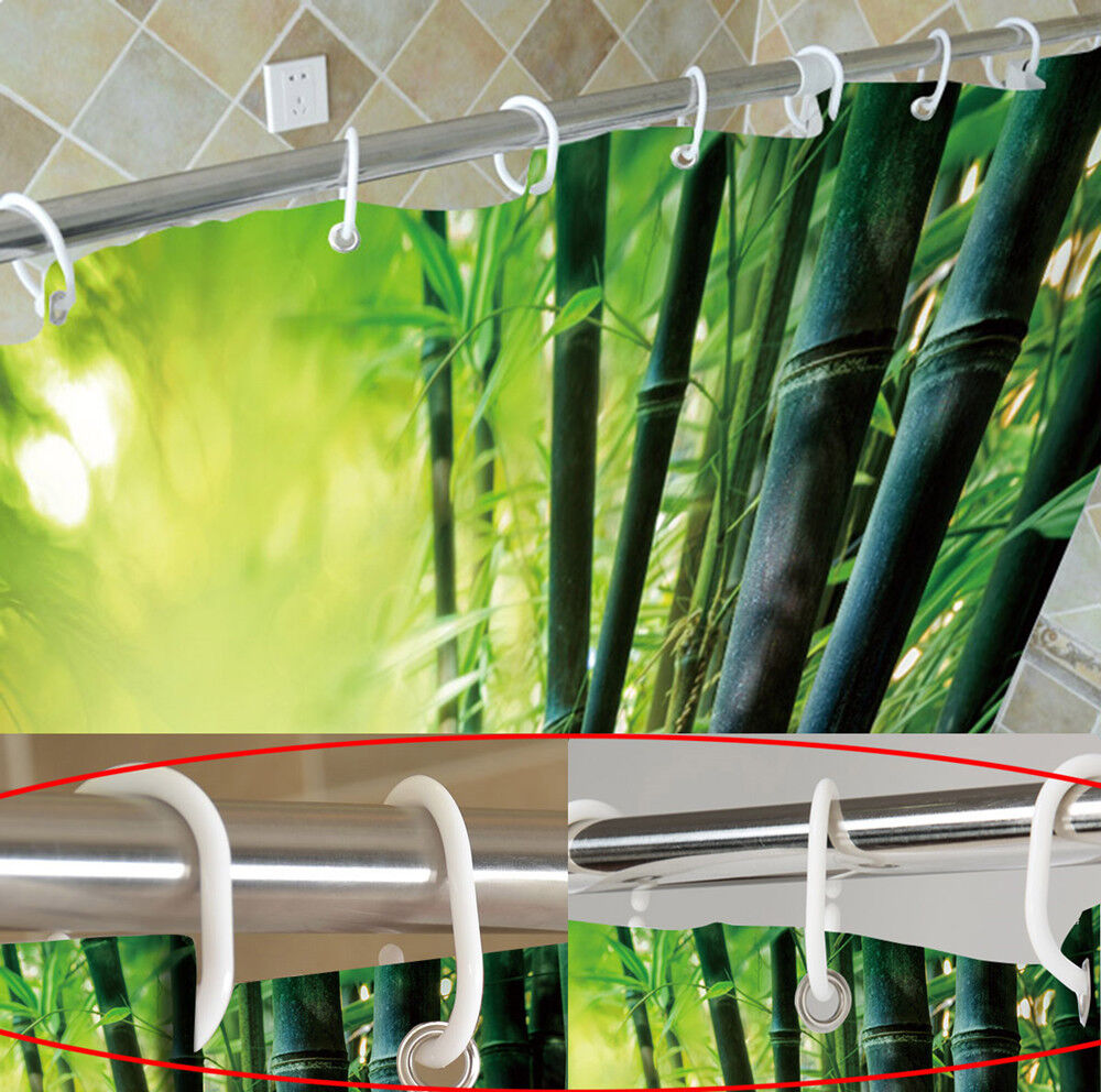 Cute Sloth Smiling Face Shower Curtain - Waterproof Fabric For Bathroom - Image 2