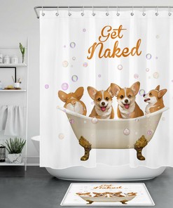 Cute Sloths Shower Curtain For Kids Bathroom - Colorful Bath Accessory With Animal Theme