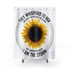 Cute Stormy Sunflower Shower Curtain for Bathroom Decor, Perfect Housewarming Gift for Her
