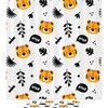 Cute Tiger Pattern Shower Curtain, Animal Themed Bathroom Waterproof Fabric Curtain 