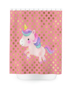 Cute Unicorn Shower Curtain for Magical Bathroom Decor