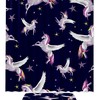 Cute Unicorn Stars Bathroom Accessories Set With Waterproof Fabric Shower Curtain And Mat