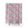 Cute Watercolor Roses Shower Curtain for a Romantic and Seasonal-Inspired Bathroom