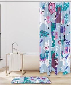 Cute Winter Animals Shower Curtain, Make Your Bathroom Winter-Ready