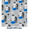 Cute Zebra Pattern Vibrant Shower Curtain for Your Bathroom