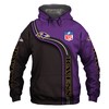 Cute Zip Hoodie All Over Print Baltimore Ravens Hoodie 3D Pullover Gift For Fans