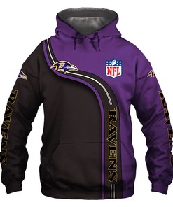 Cute Zip Hoodie All Over Print Baltimore Ravens Hoodie 3D Pullover Gift For Fans