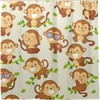 Cute and Cool Monkeys Bath Shower Curtain with Funny Design, Waterproof Fabric Bathroom Decor