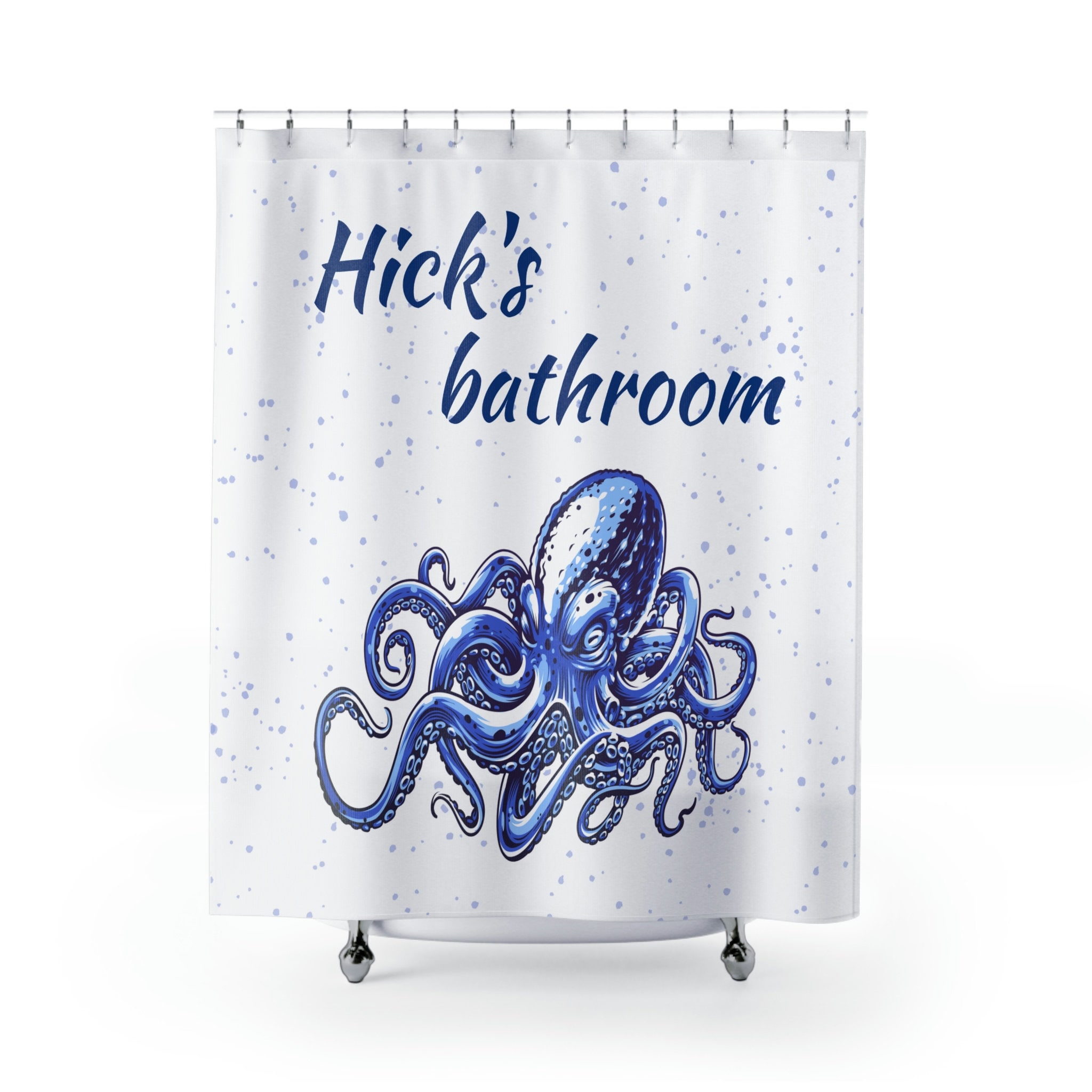 Cute and Custom Octopus Bathroom Curtain for a Unique Look