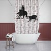 Cutting Horse And Cowgirl Quarter Horse Reining Shower Curtain - For Lovers Of Western Decor