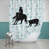 Cutting Horse Ncha - The Ultimate Shower Curtain For Equestrian Lovers