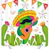 Cyrekud Cinco De Mayo Funny Mexican Cactus Bathroom Fiesta Shower Curtain - Stylish And Fun