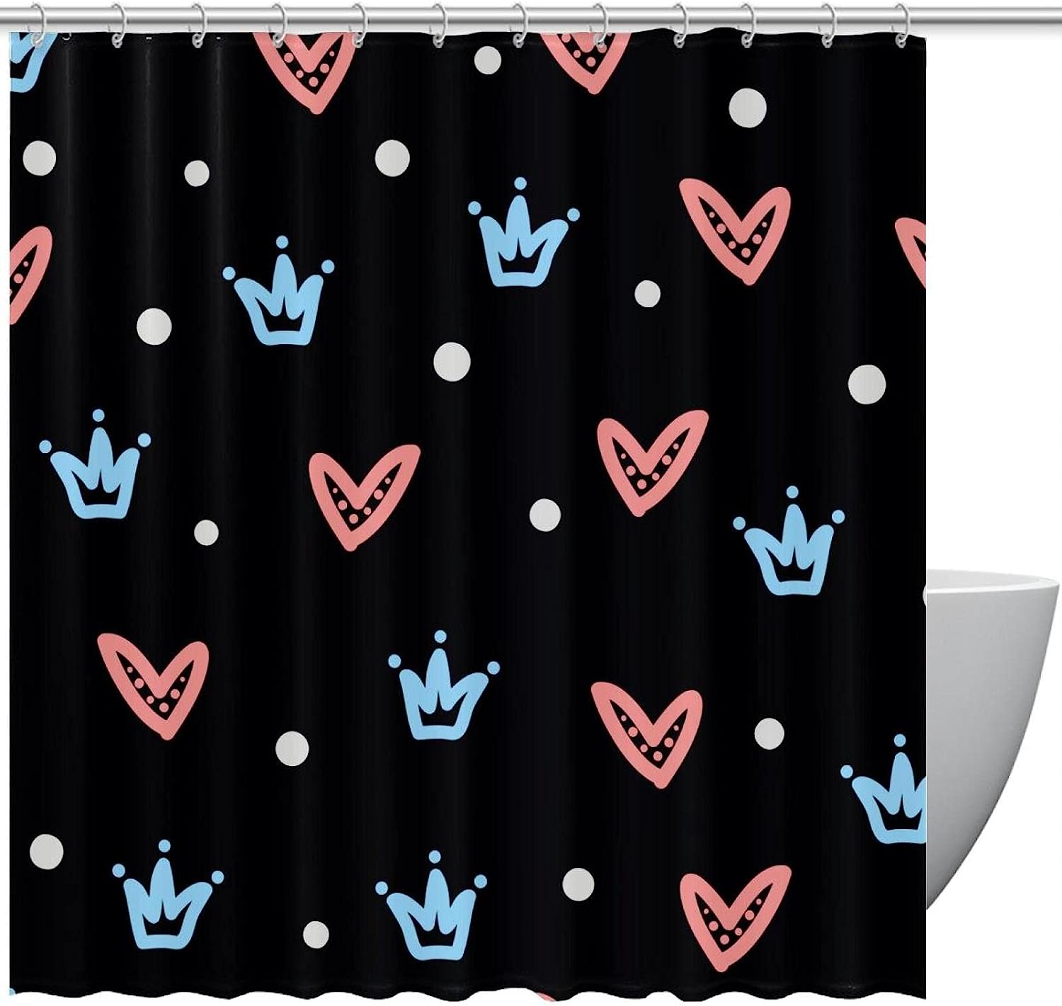 Dachshund And Eiffel Tower Waterproof Shower Curtain - Chic And Stylish Bathroom Accessory