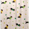 Dachshunds Waterproof Fabric Shower Curtain - Cute Dogs Bath Decor by WELLDAY