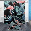 Daily Tropical Palm Leaves Luxury Shower Curtain, Waterproof Bathroom Decor
