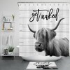 Dairy Cow Shower Curtain For Farmhouse Bathroom Decor