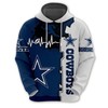 Dallas Cowboys 3D Hoodie Pullover - Nfl Zip Hoodie For Fans With Custom All Over Print Hoodie 