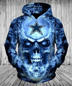 Dallas Cowboys America'S Team 3D Zip Hoodie - Hooded Gifts For Men With 3D Hoodies With Zippers