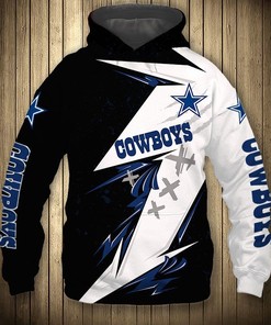 Dallas Cowboys Army Graphic 3D Zip Hoodie Pullover - Gifts For Fans With Gifts For Father'S Day