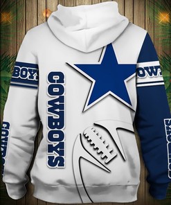 Dallas Cowboys Custom Name & Number Halloween 3D Hoodie - Gifts For Fans With Gifts For Father'S Day