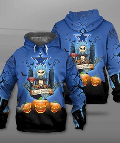 Dallas Cowboys Death Card Halloween 3D Hoodie - Gifts For Fans With All Over Print Hoodie Printful
