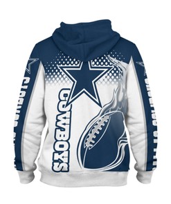 Dallas Cowboys Death Smoke 3D Zip Hoodie - Gifts For Fans With 3D Printed Hoodies