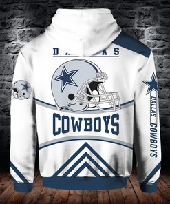 Dallas Cowboys Flame Balls Graphic 3D Hoodie - Gifts For Fans With Custom All Over Print Hoodie