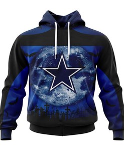 Dallas Cowboys Halloween Horror Night 3D Hoodie - Gifts For Fans With Mens 3D Hoodies