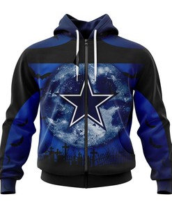 Dallas Cowboys Halloween Horror Night 3D Hoodie - Gifts For Fans With Mens 3D Hoodies