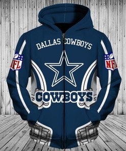 Dallas Cowboys Helmet 3D All Over Print Hoodie With Zipper, Perfect Gifts For Fans