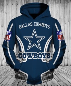 Dallas Cowboys Helmet 3D All Over Print Hoodie With Zipper, Perfect Gifts For Fans