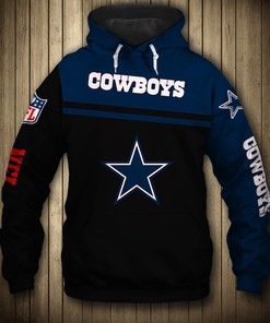 Dallas Cowboys Jack Skellington 3D Halloween Graphic Hoodie - Gifts For Fans With Gifts For Father'S Day 