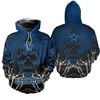 Dallas Cowboys Lightning Graphic 3D Hoodie - Gifts For Fans With 3D Hoodies With Zippers 