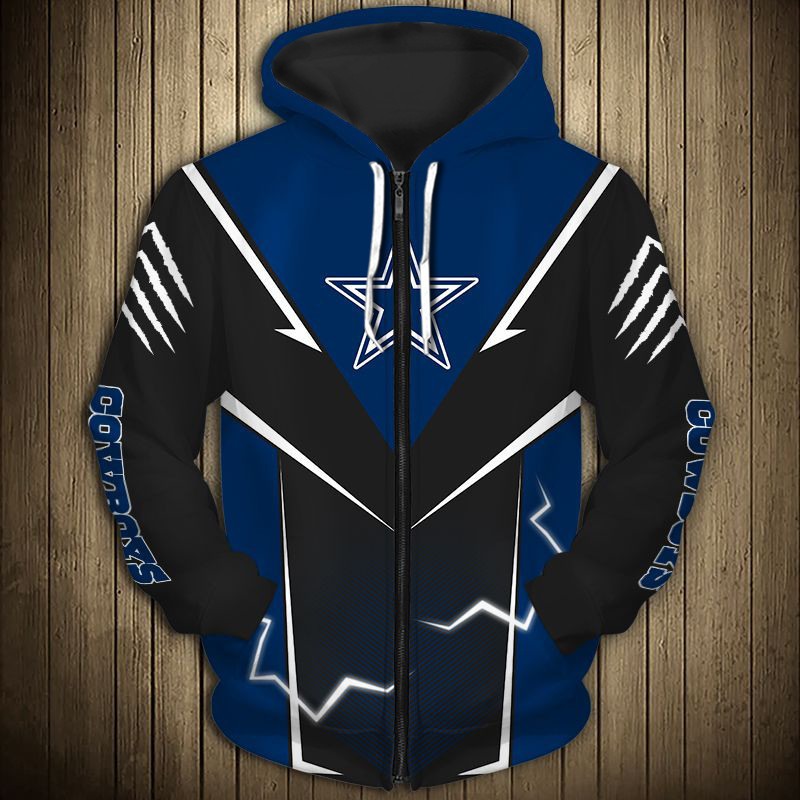 Dallas Cowboys Long Sleeve 3D Pullover Hoodie - Gifts For Fans With Printed Hoodies