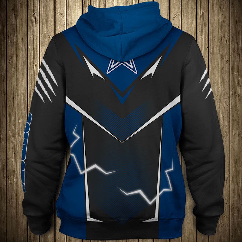 Dallas Cowboys Long Sleeve 3D Pullover Hoodie - Gifts For Fans With Printed Hoodies