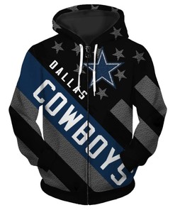 Dallas Cowboys Pullover Hoodie 3D Death Skull - Halloween Gifts For Men With 3D Hoodies For Men Graphic