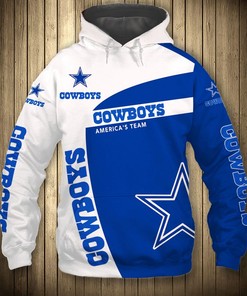 Dallas Cowboys Pullover Size S-5Xl 3D Zip Hoodie - Custom All Over Print Hoodie For Men With 3D Hoodies With Zippers