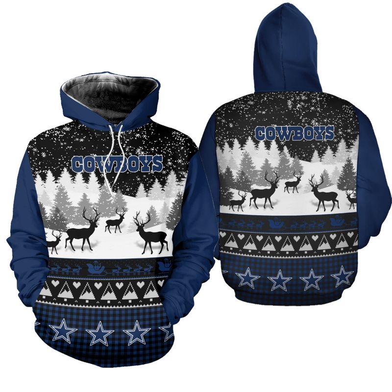 Dallas Cowboys Pumpkin Skull 3D Hoodie - Halloween Gifts For Men With All Over Print Hoodies For Women