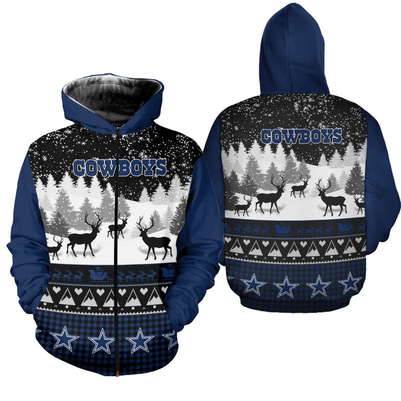 Dallas Cowboys Pumpkin Skull 3D Hoodie - Halloween Gifts For Men With All Over Print Hoodies For Women