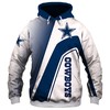 Dallas Cowboys Skull 3D Hoodie - Pullover Zip Hoodie For Fans With All Over Print Zip Up Hoodies Men 